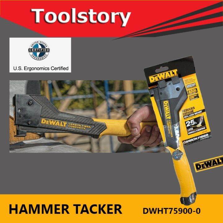 DeWALT DWHT759000 HAMMER TACKER (ลูกแม๊กใช้แบบ G type 5/16" 3/8" 1/2