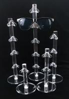 Acrylic clear glasses stand  for sunglasses showcase eyeglasses display holder case jewelry organizer accessories shelf rack Cups  Mugs Saucers