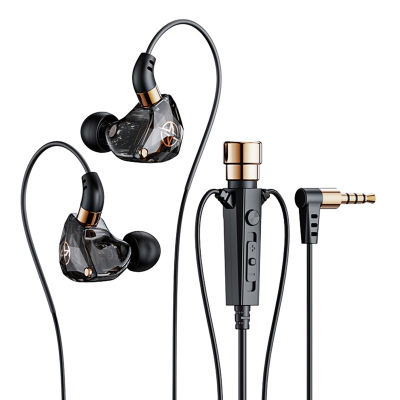 【ซินซู💥】 KT02หูฟังขนาด3.5มม. เฮดโฟนแบบเสียบหูพร้อม Earphone HiFi ไมโครโฟนเบสสำหรับการสตรีมหูฟังคาราโอเกะ