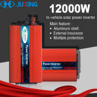 JUXING 12000W อินเวอร์เตอร์พลังงานแสงอาทิตย์ DC 12V เป็น AC 220V - 240V แปลงแรงดันไฟฟ้าสำหรับบ้านปิกนิกกลางแจ้งท่องเที่ยวตั้งแคมป์และแผงขายของไ