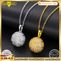 925 Sterling Silver Basketball Pendant Necklace For Women Moissanite Diamond Men Fashion Bling Couple Jewelry Gifts Trendy 2021