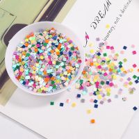 ELEGANT 3mm Square Shape PVC Loose Sequins Paillettes For Nail Arts Wedding confetti CraftOrnamental fillingsKids DIY Accessories