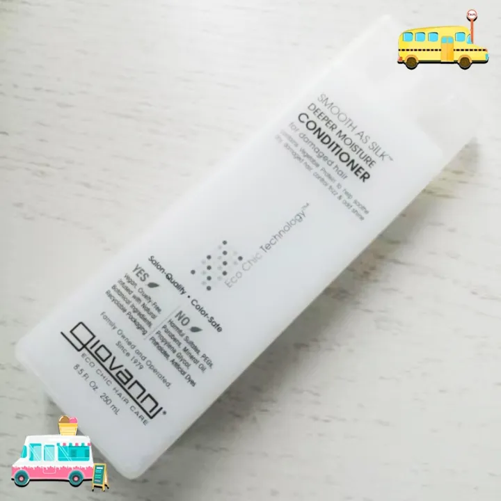 Giovanni silky smooth deep moisturizing shampoo conditioner 250ml