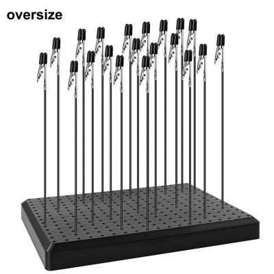 14 X 19 Holes Oversize Model Painting Tool Set 1pc Painting Base 20pcs Alligator Clips with Covers Airbrushing Tools GJJC19B