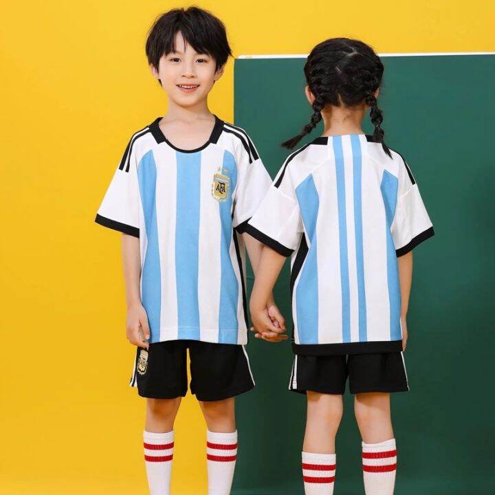 2022-argentina-home-jersey-kids-football-soccer-jersey-uniform