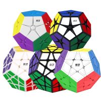 [Picube] Qiyi 2x2 3x3 Megaminx Qiheng Bundle set Stickerless Black Stickers Speed Cube educational baby kids Puzzle Toys Brain Teasers