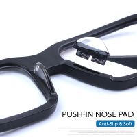 Push-in Glasses Nose Pads Soft Silicone Eyeglasses Nose Piece Anti-Slip Snap-in Nose Bridge Pads for Eye Glasses Sunglasses