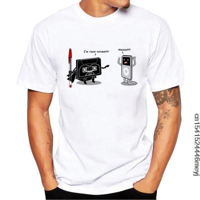 Men Tshirt New Geek Music Player Print T Shirt Funny IM Your Father Design Tee Shirt Homme Camiseta Cool O-Neck T-Shirt Man