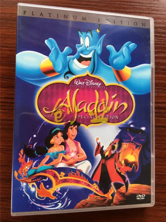 Boxed HD cartoon film Aladdin 1 1DVD-9 Mandarin Cantonese English ...