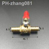 8mm Hose Barb x 8mm Hose Barb Two Way Brass Ball Valve For Oil Water Air