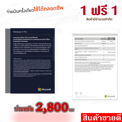 Microsoft Windows Pro FPP 11 64-bit Eng Intl USB ติดตั้งภายใน 30 วัน