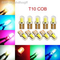 2023 20ชิ้น T10 168 194 W5W COB 4ชิ้นหลอดไฟซิลิโคนสำหรับโคมไฟกวาดล้างไฟป้ายทะเบียนรถ12V