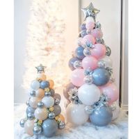 {Decwork}ชุดบอลลูนต้นคริสต์มาส Christmas Tree Ballon Xmas Tree จี้ Noel Oranments Merry Christmas Dec สำหรับ Home 2023 Happy New Year