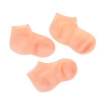 ▬ 1Pair Silicone Moisturizing Spa Gel Heel Socks Exfoliating And Preventing Dryness Foot Skin Rejuvenation Foot Care Elastic Sock