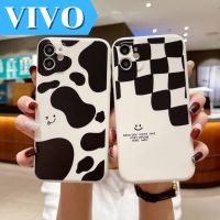 vivo เคสซิลิโคน เคสโทรศัพท์มือถือ ลายยิ้มขาวดำ เคสTPU vivo y12s y20 y93 y91 y91i y3 y11 y12 y15 y17#978