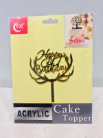 Cake Topper - ป้ายปักตกแต่งเค้ก Happy Birthday