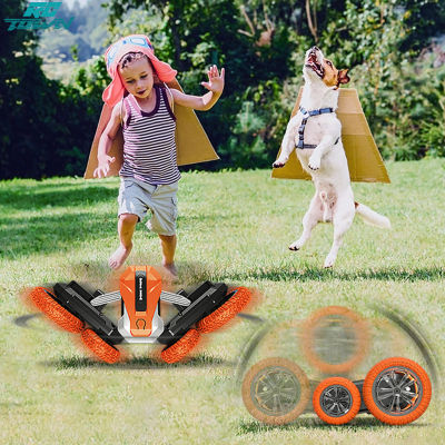 นาฬิการถระยะไกลควบคุม RCโลดโผนแบบหมุนได้สำหรับเด็กสามารถหมุนได้ของเล่นแบบปีนป่าย4wd 2.4Ghz
