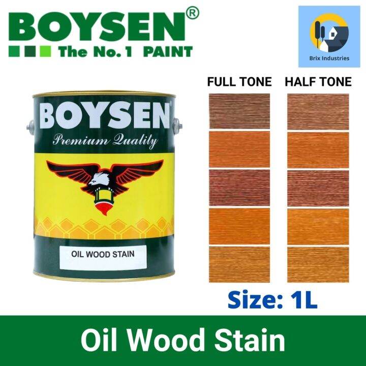 Boysen Oil Wood Stain 1 Liter For Interior Woodworks Wood Paint