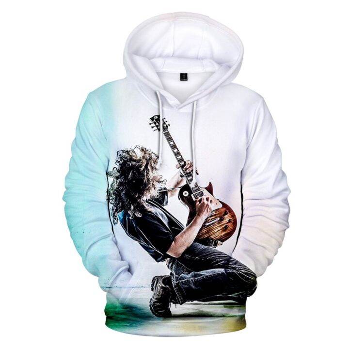 Kpop בגדי אופנה 3D בגדי גברים חידוש Hoody תלבושות גיטרה 3D הדפסת לילדים