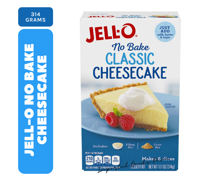Jell-O No Bake Classic Cheesecake Dessert Kit, 314g | Lazada PH