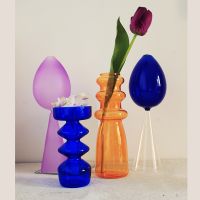 Vases Centerpieces Flower Vase Weddings Glass Nordic Tabletops Dried Artificial Flower Vase Flower Bottle Restaurant Decoration