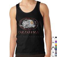 ❃ Cagiva Logo With Elefantino Tank Top Pure Cotton Vest Cagiva Elefant Cagiva Navigator Cagiva Araptor Cagiva Luckystrike Mito