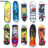 1 PC 2.8*10 ซม.สเก็ตบอร์ดพลาสติกนิ้วมือสเก็ตสกู๊ตเตอร์สีสุ่ม Fingerboard MINI Creative ปลายนิ้ว-fkldqyfiopgjf