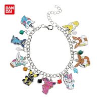 Pokemon Anime Bracelet Cute Cartoon Eevee Pendant Bracelets Metal Enamel Charm Bangle Women Fashion Jewelry Hand Chain Gifts
