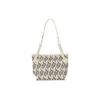 SHU LEATHER HANDBAGS SIGNET ON RIVIERA PETITE BUCKET BAGS - WHITE CHOC