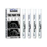 4pcs Auto Rubber Tyre Paint Pen Waterproof Tyres Graffiti Touch Up Markers Easy To Smear Tire Art Painting Marker for Truck Bike Pens