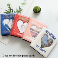 INS 3 Inch Kpop Binder Photo Album Idols Photocards Cards Holder Heart Hollow 36 Pockets Korean Star Chasing Collect Book YZL7