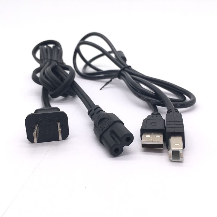 สาย USB + เครื่องพิมพ์สายไฟสำหรับ Canon Pixma MP540 MX420 MX432 MX459 MX410 MX700 MX452 MX439