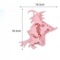 แม่พิมพ์ซิลิโคนสำหรับอบแม่มดคุกกี้แม่พิมพ์เทียนไขผีหัวกะโหลกแม่พิมพ์ซิลิโคนฮาโลวีนแม่พิมพ์ช่องใส่น้ำแข็งแม่พิมพ์ทำสบู่