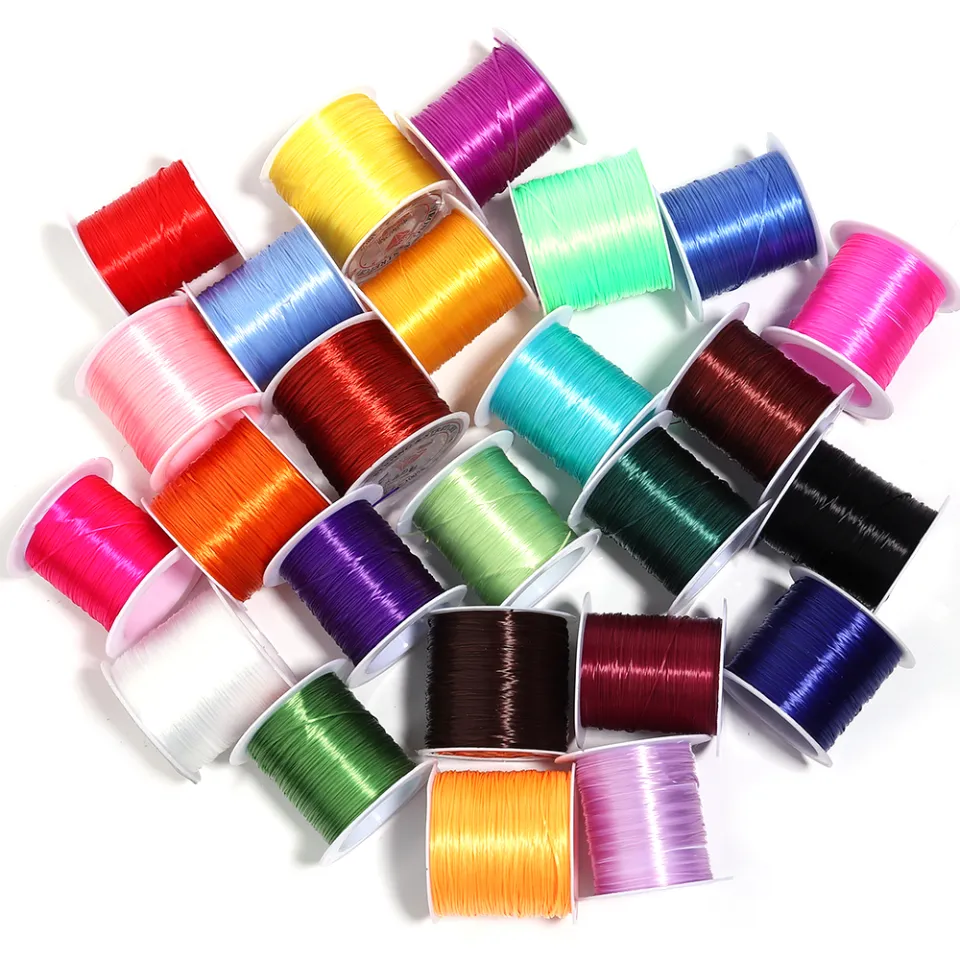 393inch/Roll Strong Elastic Crystal Beading Cord 1mm for Bracelets Stretch  Thread String Necklace DIY Jewelry