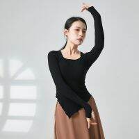 ✷▣❣ Modern Dance Dance Training Clothes Womens Training Clothes Classical Dance Autumn And Winter New Slim Long-Sleeved Tops