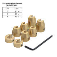 Motorcycle Reusable Brass Spoke Wheel Balance Weights Refill Kit 8PCS For BMW GS A 1100 1150 1200 Adventure Reusable Spoke Wheel