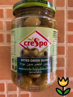 CRESPO Green Pitted Olives // 333G.