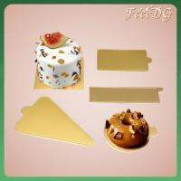 FEELDG 100Pcs 8/9ซม. ค่ะ ถาดวางโชว์ขนมหวานและคัพเค้ก วงกลมวงกลม Papier เค้กแผ่นแข็ง ของใหม่ เครื่องมือทำเค้ก กระดานเค้กกลมสีทอง ปาร์ตี้งานปาร์ตี้