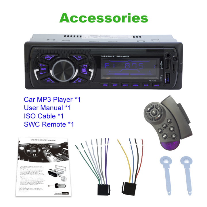 labo-car-radio-stereo-player-bluetooth-phone-aux-in-mp3-fmusb1-dinswc-remoteremote-control-12v-car-audio-auto-2019-sale-new