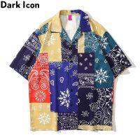 ☜❄๑ Dark Bandana เสื้อโปโลสไตล์ฮาวายสําหรับผู้ชาย 2021