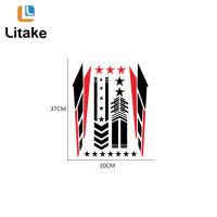 สติกเกอร์มอเตอร์ไซค์2สี,สติกเกอร์ดีคอลติดป้องกันร่างกายใช้ได้กับรถมอเตอร์ครอส【fast】