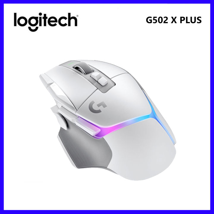 Logitech G502 X Plus Lightspeed Wireless Optical Mouse - LIGHTFORCE hybrid  switches, LIGHTSYNC RGB, HERO 25K gaming sensor, compatible with PC 