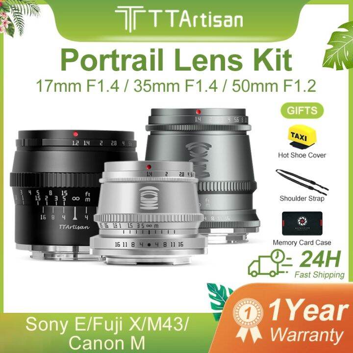 Ttartisan 17mm F1 4 35mm F1 4 50mm F1 2 Aps C Manual Focus Titanium