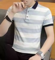 **READY STOCK in Johor** Mens fashion stretch short sleeve polo shirts