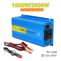 Pure Sine Wave Inverter DC 12v To AC 220v Power 2000W 3000W 5000W Volt Converter Transformer Car Inversor LED Display Solar