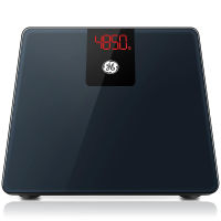 GE Bathroom Scale Body Weight: Digital Body Weight Scale 500lbs Capacity Smart BMI Weight Scales for People Accurate Bluetooth Weighing Scale Electronic Weigh Scales with Bright LED Display Black