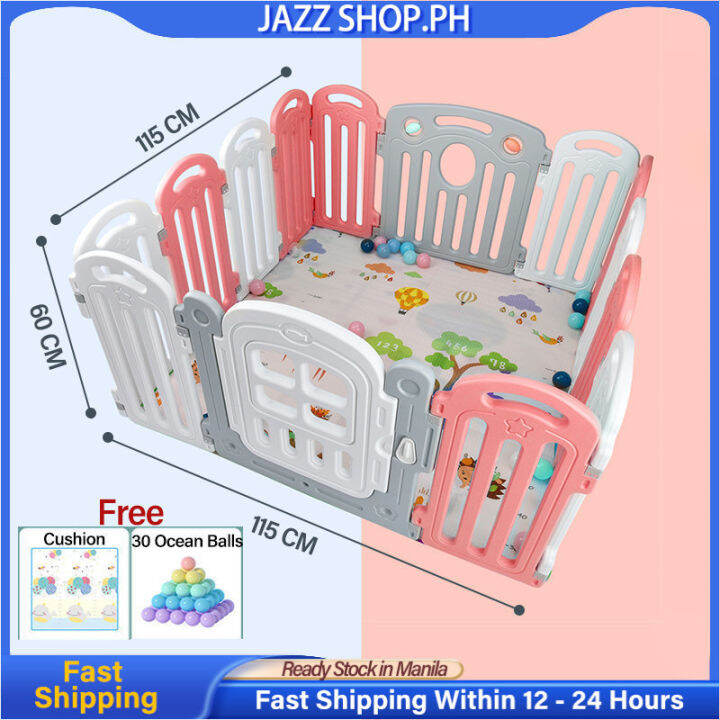 Big Baby Folding Playpen with Mat and Balls,Playfence playpen for baby