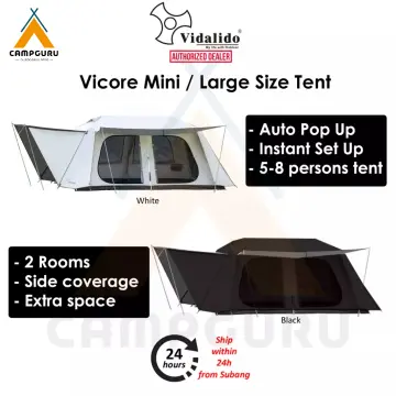 VIDALIDO Ridge Tent Tear-Proof Fire-Proof Connecting Modular Camping Tent  Room Connecting Tent Khemah