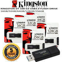 แฟลชไดร์ฟ  Kingston 16GB/32GB/64GB DataTraveler 100G3 Flash Drive USB 3.0 ความเร็วสูงสุด 100 MB/s รับประกันการใช้งาน – รับประกันห้าปีพร้อมบริการทางเทคนิคฟรี