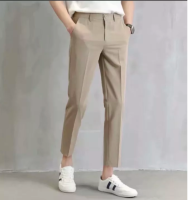 Fashion Casual Slacks Cropped Pants X201 กางเกงสแล็คชาย 5ส่วน สไตย์เกาหลี กางเกงขายาวชาย